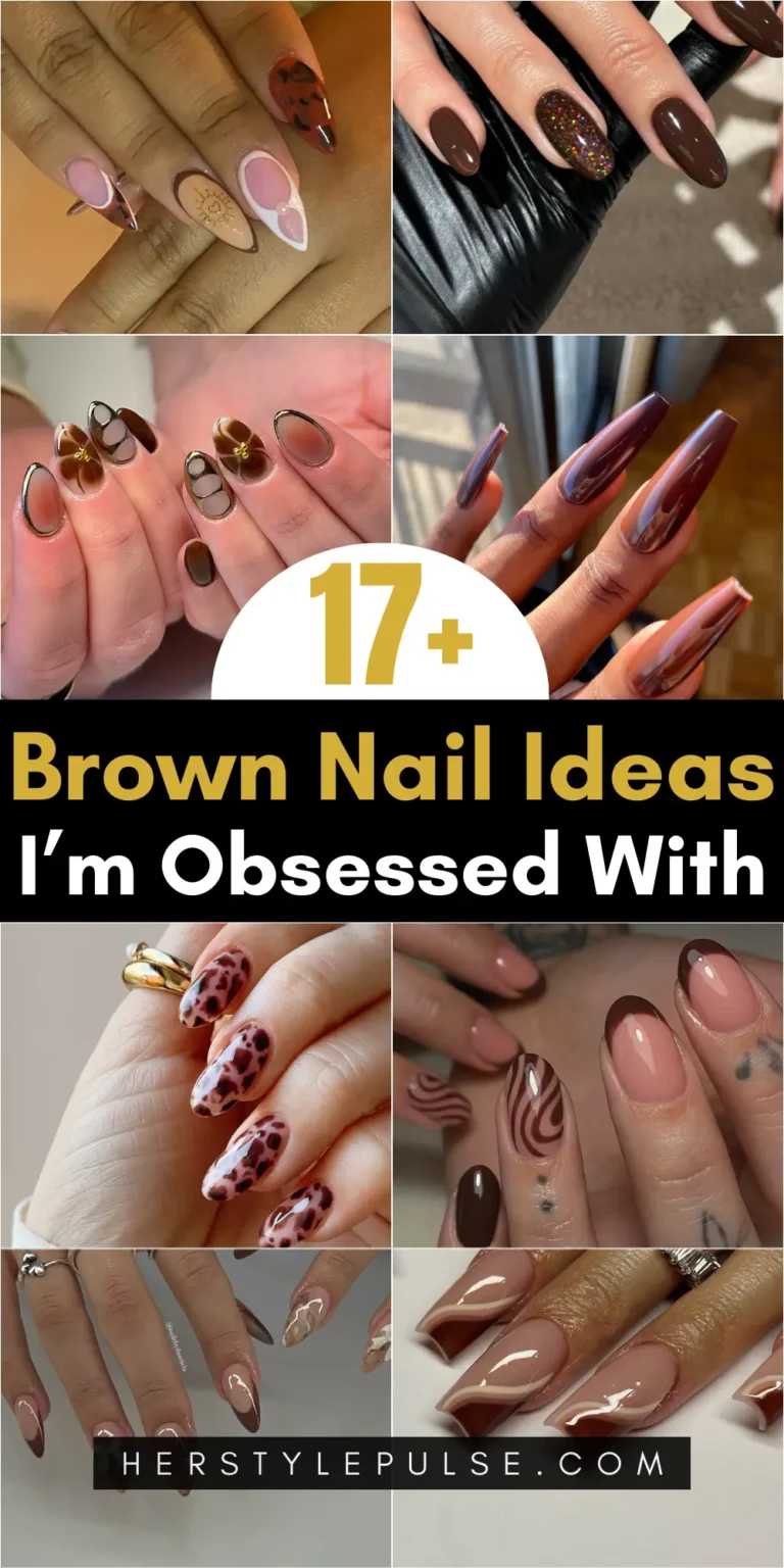 Brown Nails designs (1)