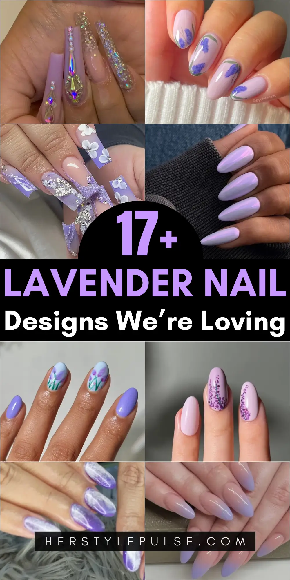 Lavender Nails Designs