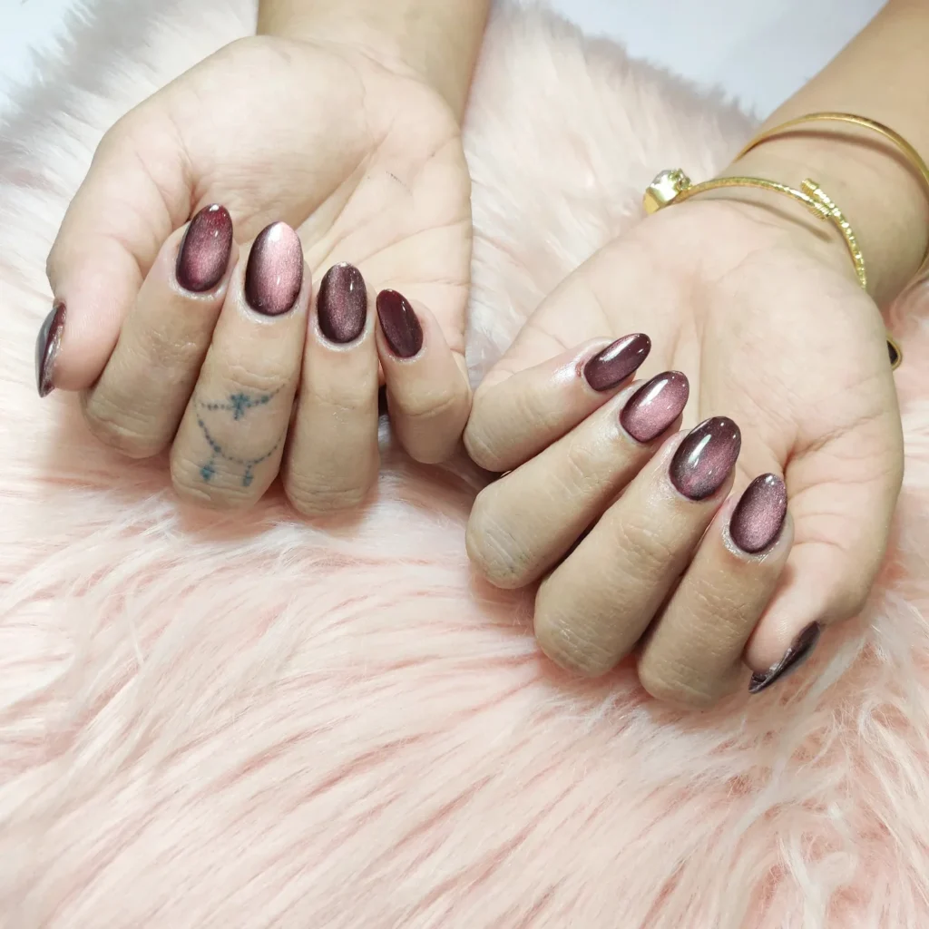 brown nails design 16