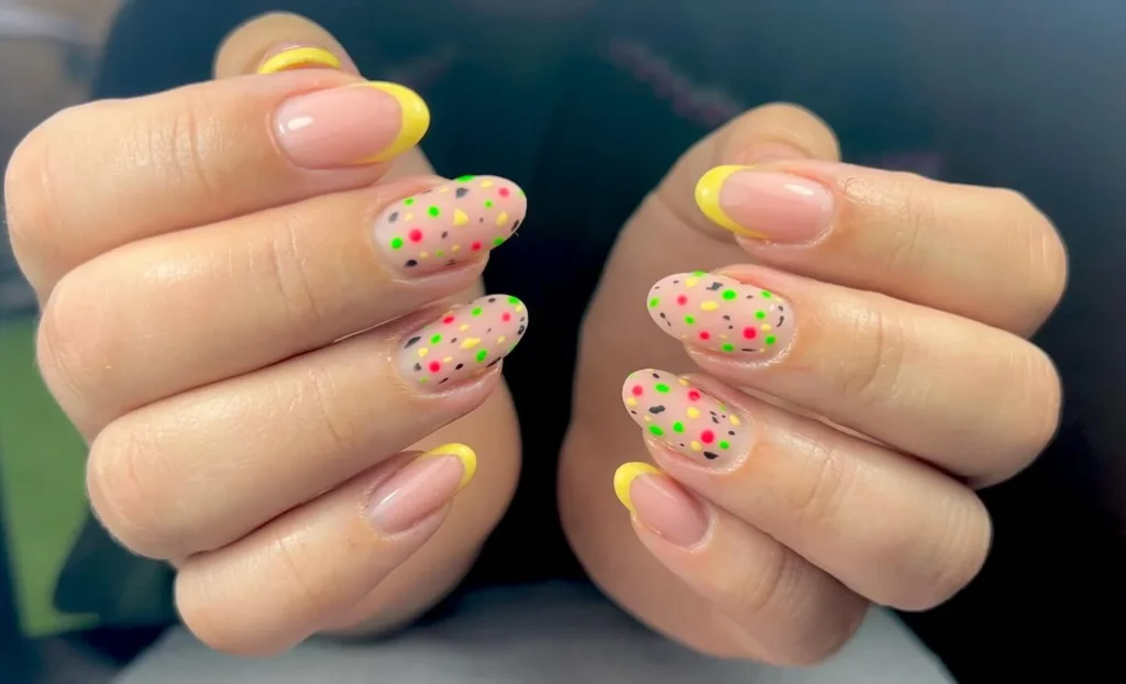 cute yellow nails 5