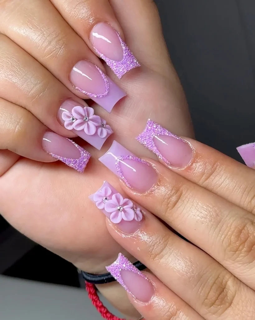 lavender nails ideas 11