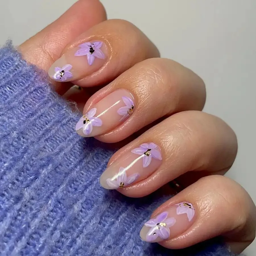 lavender nails ideas 15
