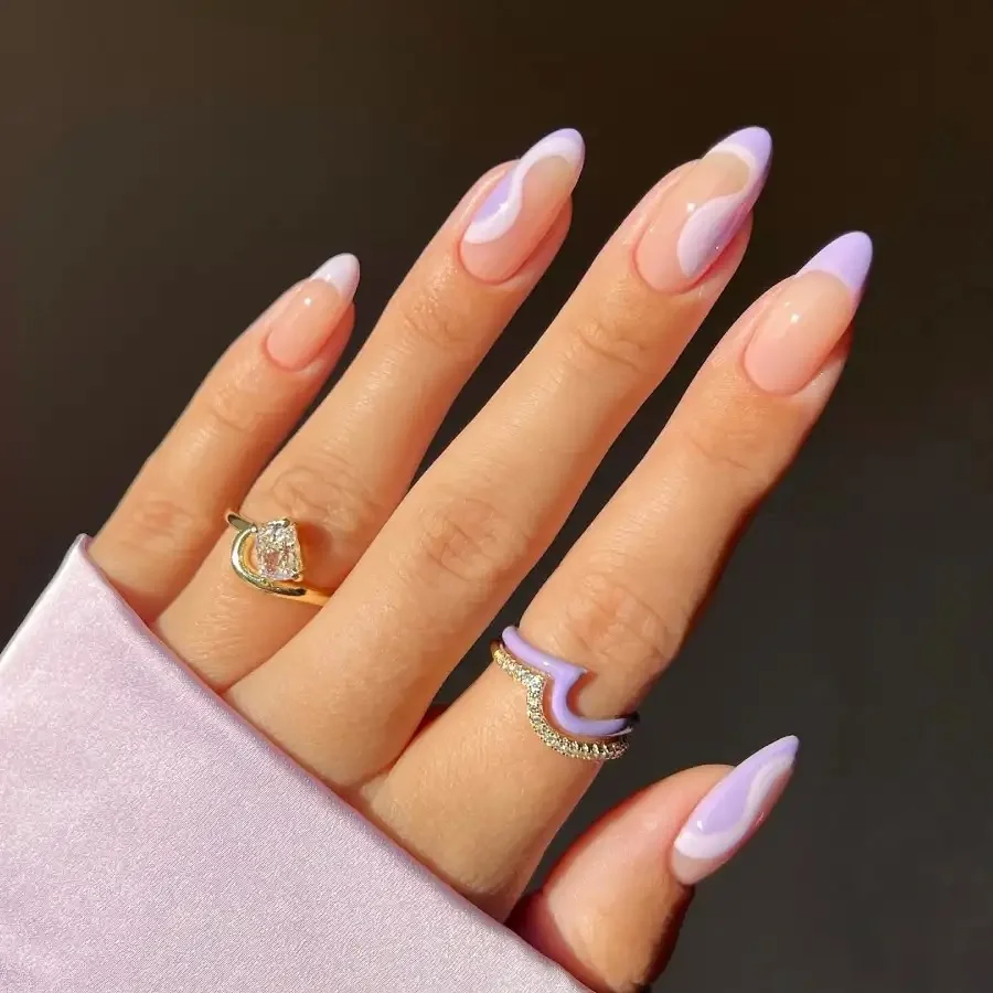 lavender nails ideas 16