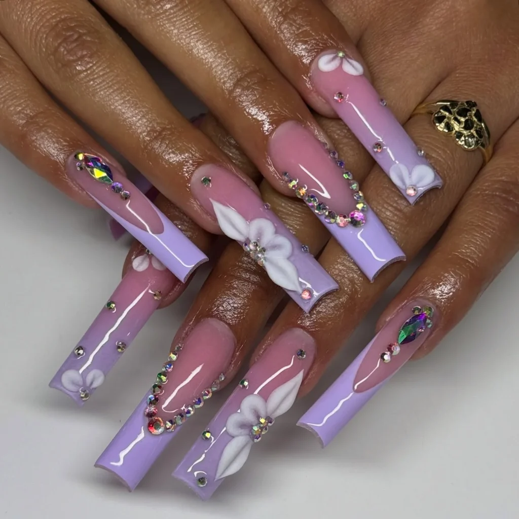 lavender nails ideas 17