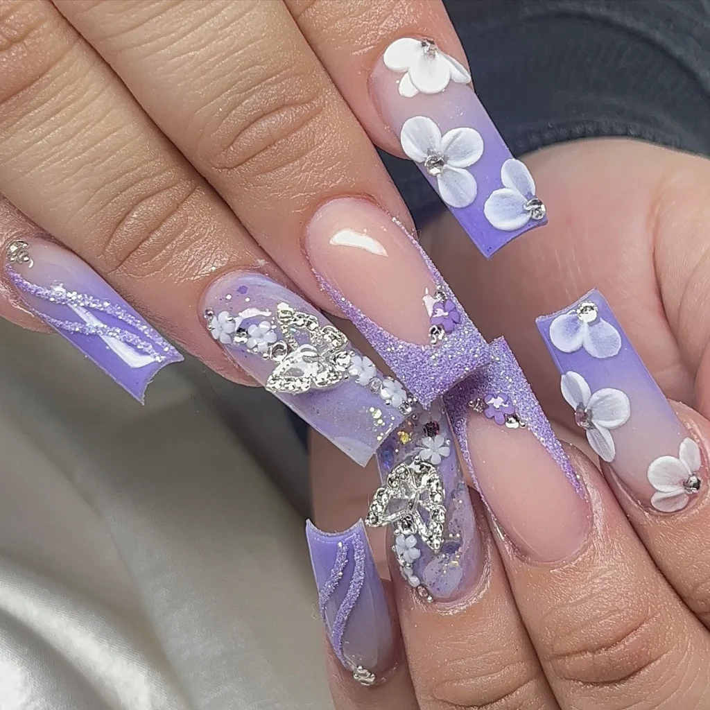 lavender nails ideas 3