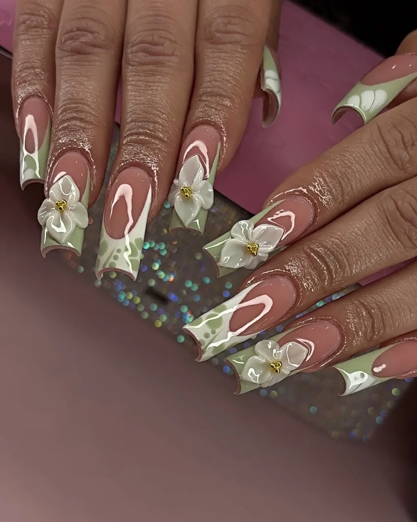 nails acrylic designs 9