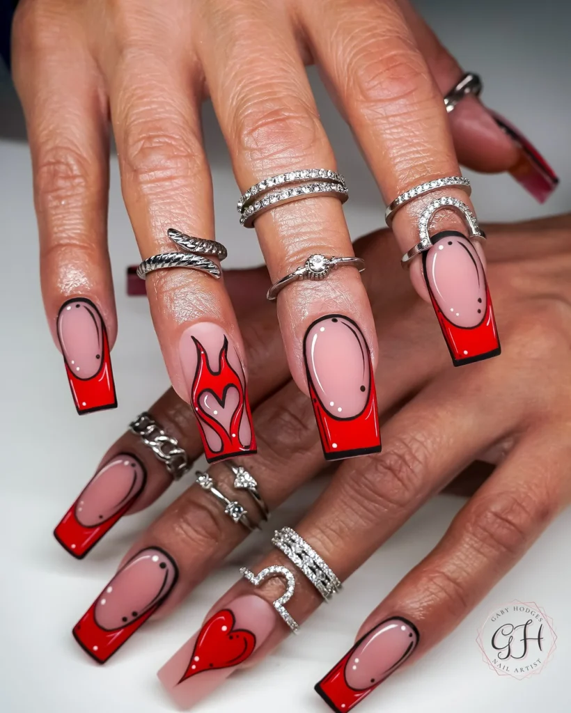 red nails 4