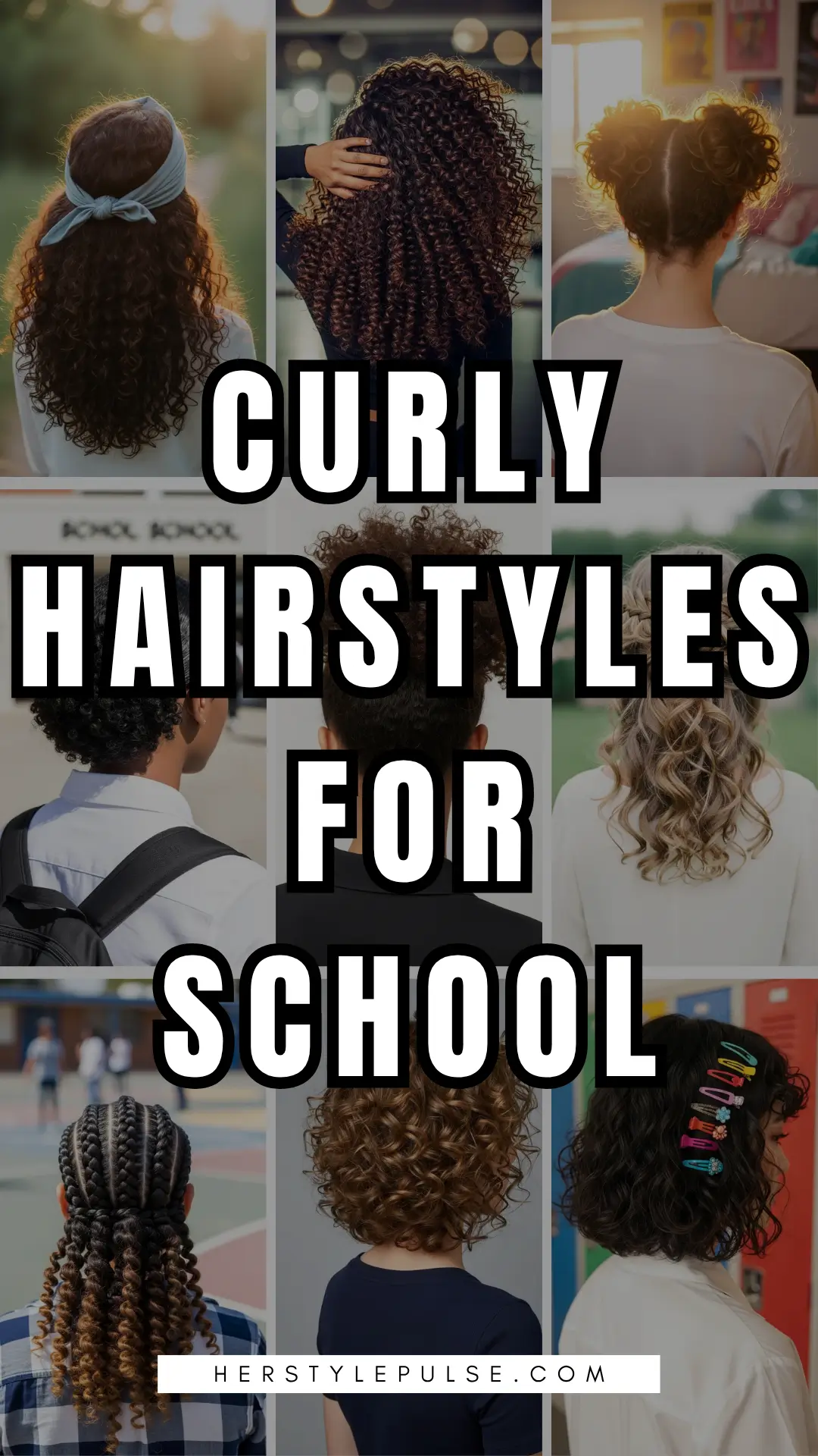 Curly Hairstyles for School