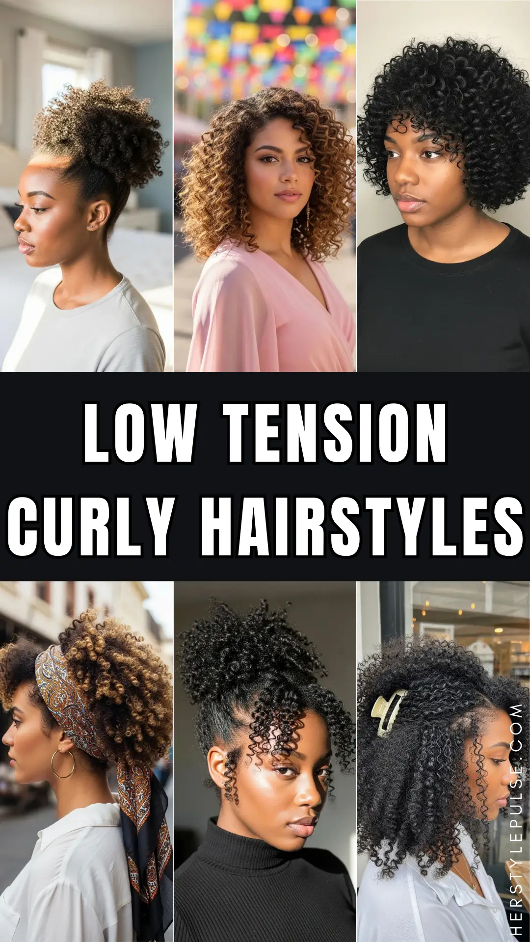 Low Tension Curly Hairstyles