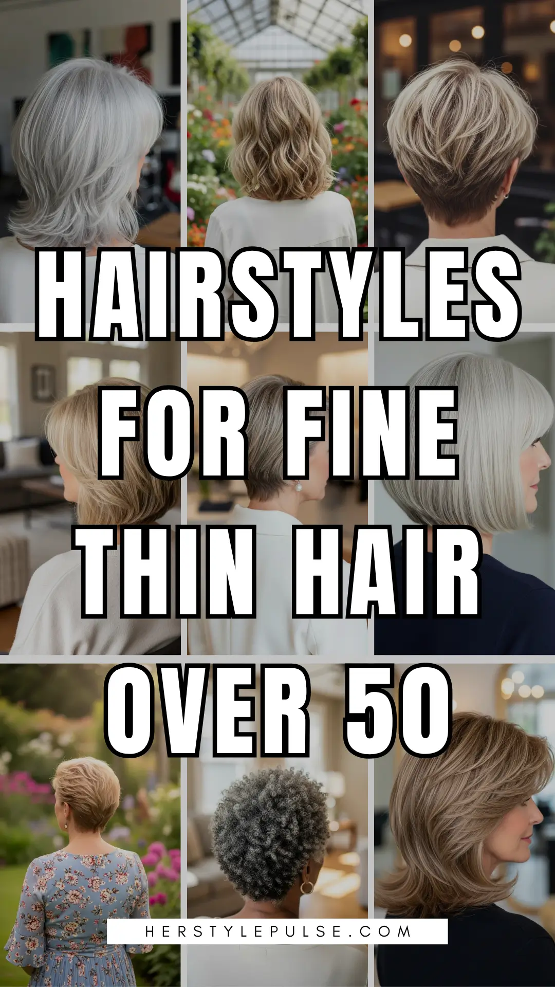 hairstyles for thin hair fine over 50
