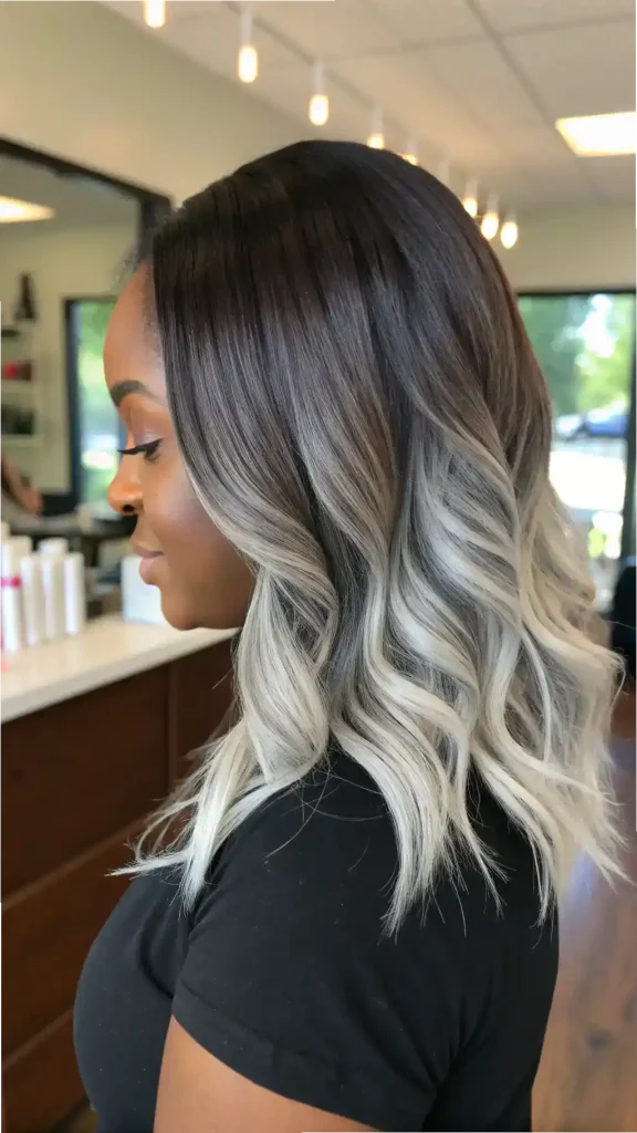 silver hair on dark skin women (1)