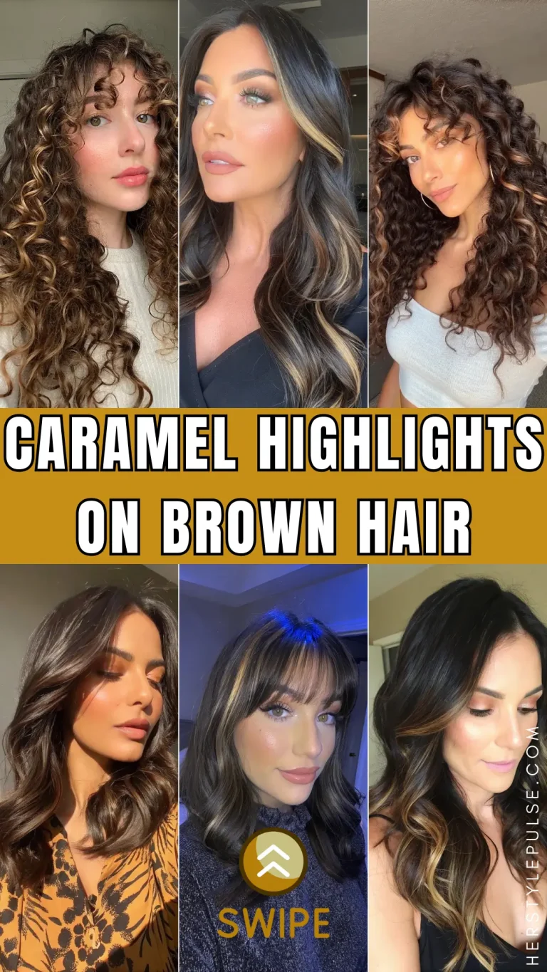 Caramel Highlights on Brown Hair