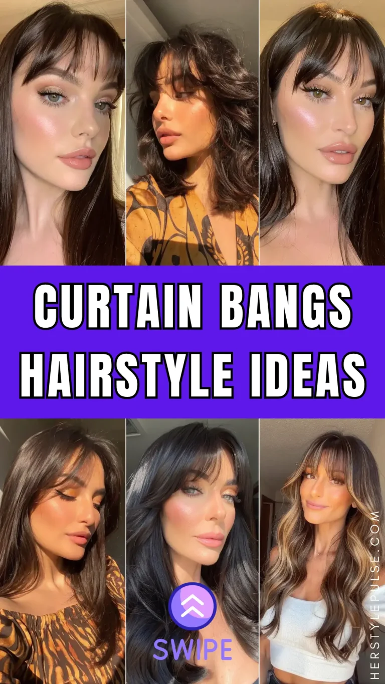 Curtain Bangs Hairstyle Ideas