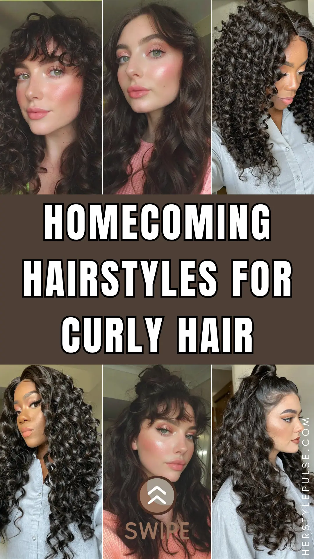 Homecoming Hairstyles for Curly hair