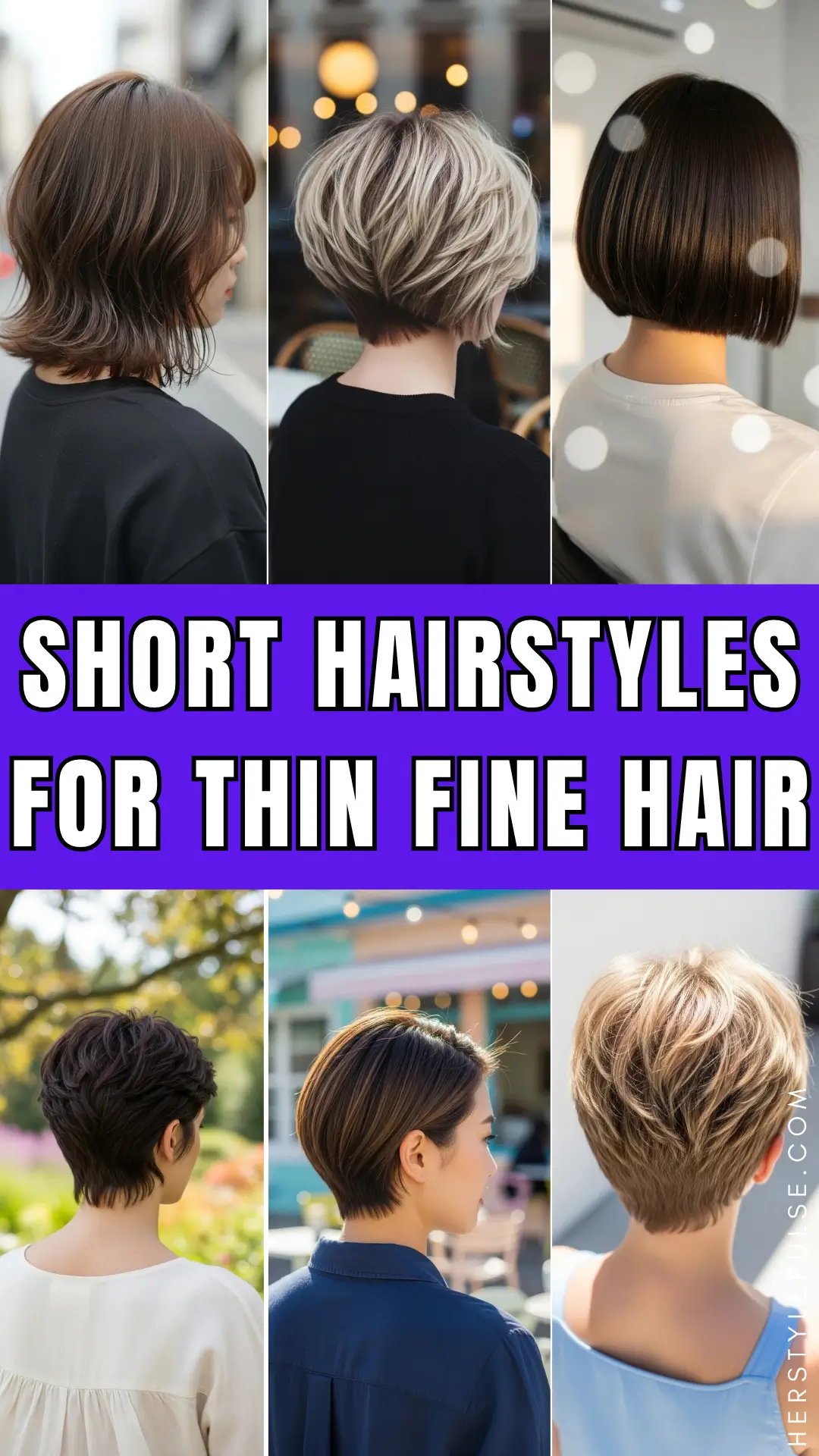 Short hairstyles for thin fine hair