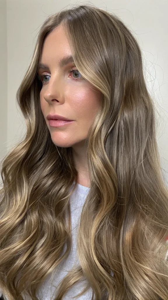 brown hair with blonde money piece (2)