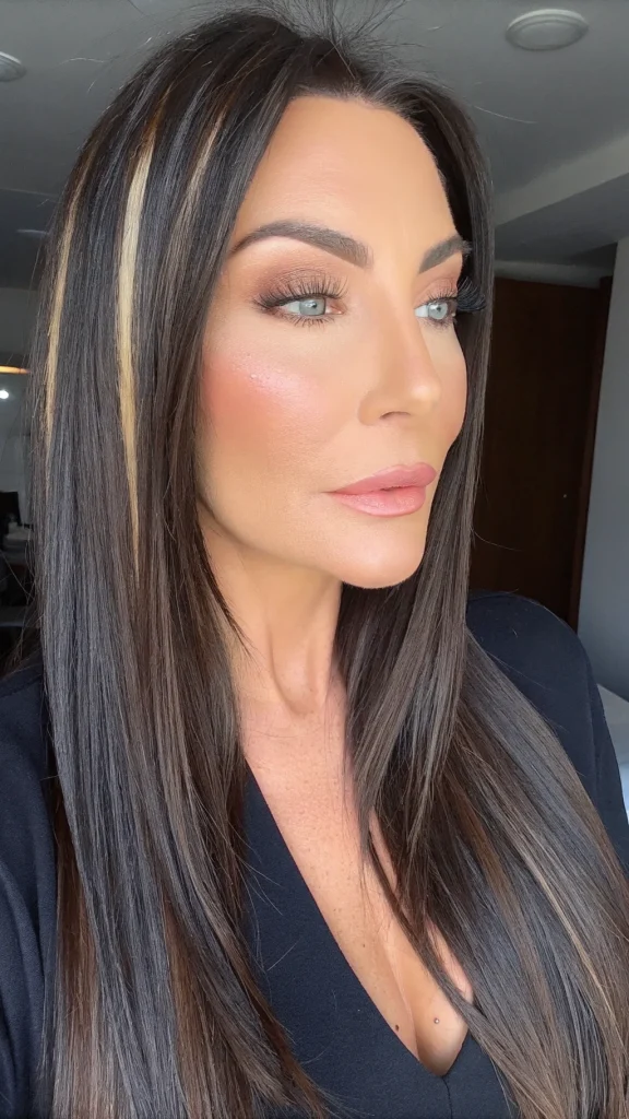 caramel highlights on brown hair (1)