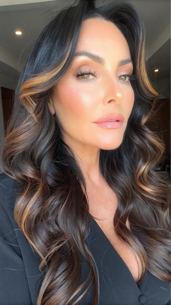 caramel highlights on brown hair (3)