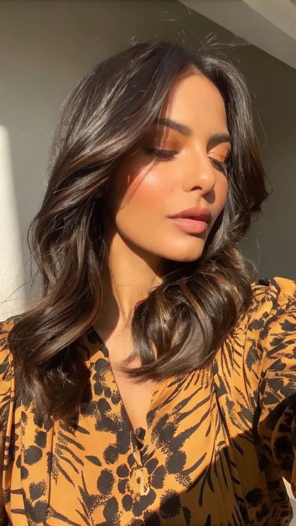 caramel highlights on brown hair (8)