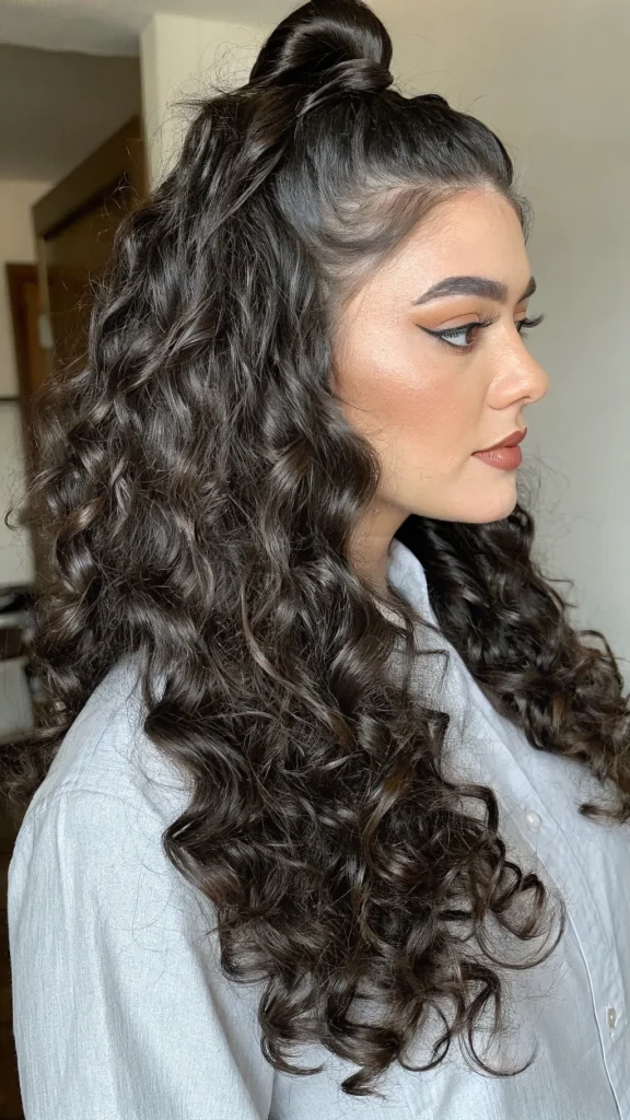 homecoming hairstyles for curly hair (8)