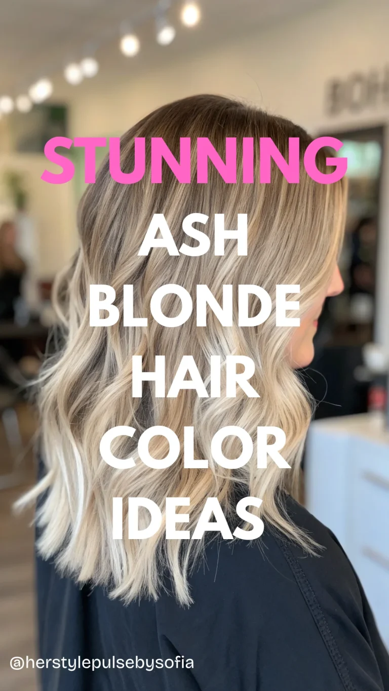 Ash Blonde Hair Color Ideas