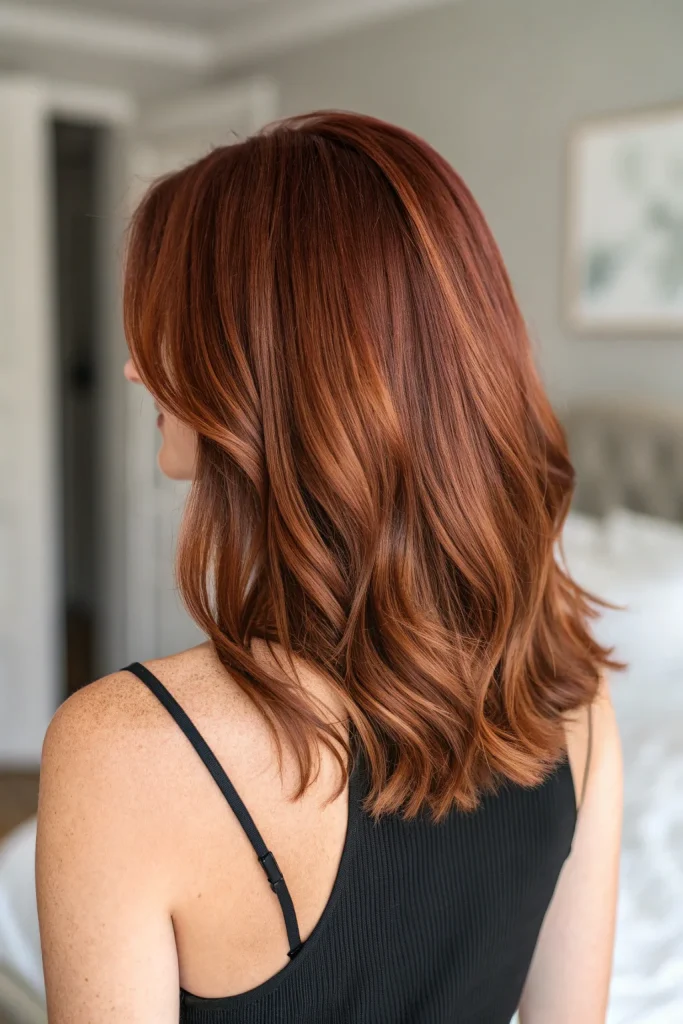 Auburn Hair Color with Highlights (2)