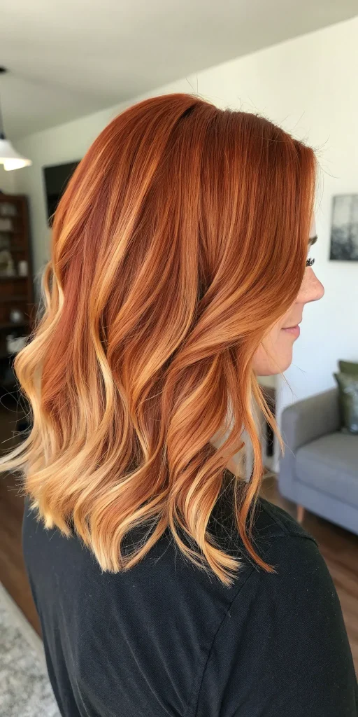 Auburn Hair Color with Highlights (3)