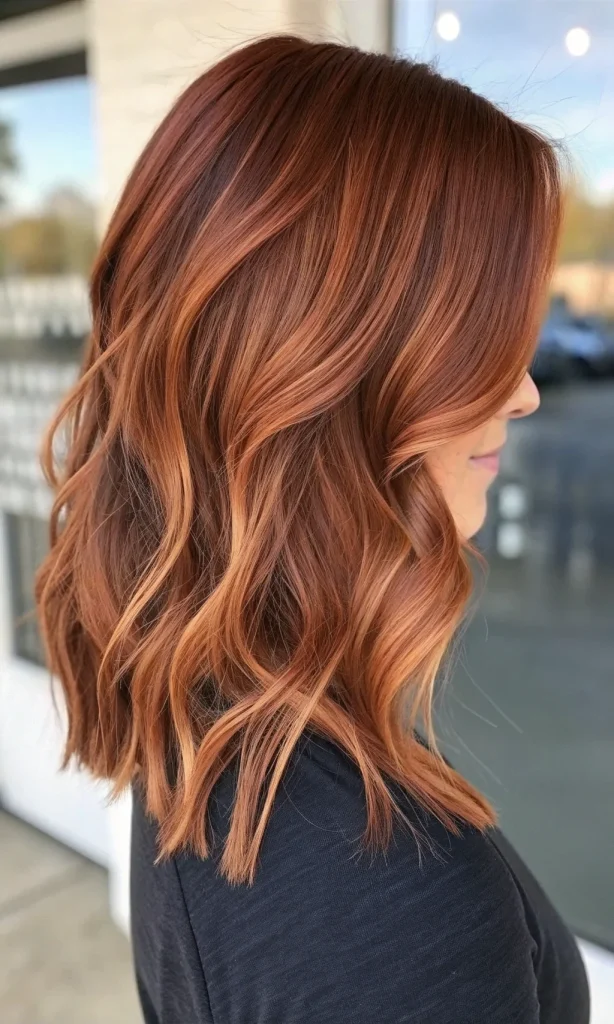 Auburn Hair Color with Highlights (4)