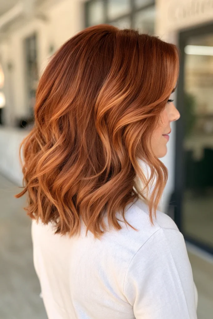 Auburn Hair Color with Highlights (6)