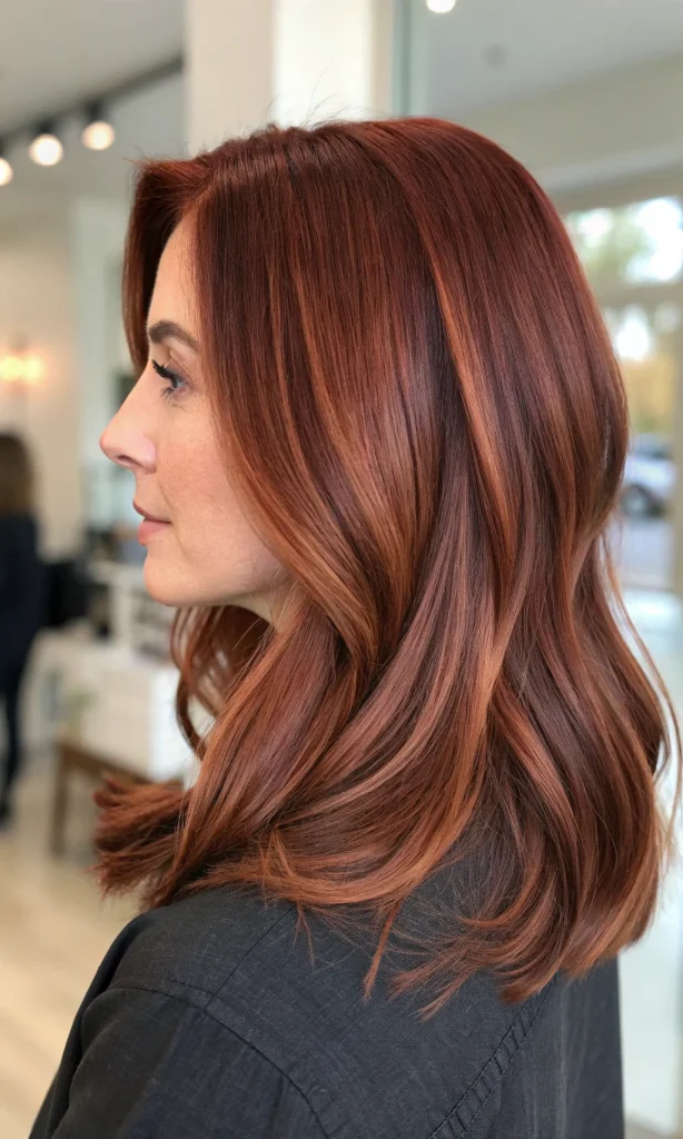 Auburn Hair Color with Highlights (7)