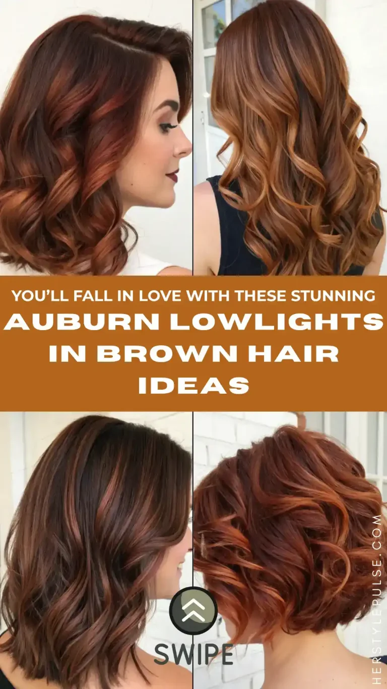 Auburn Lowlights in Brown Hair Ideas