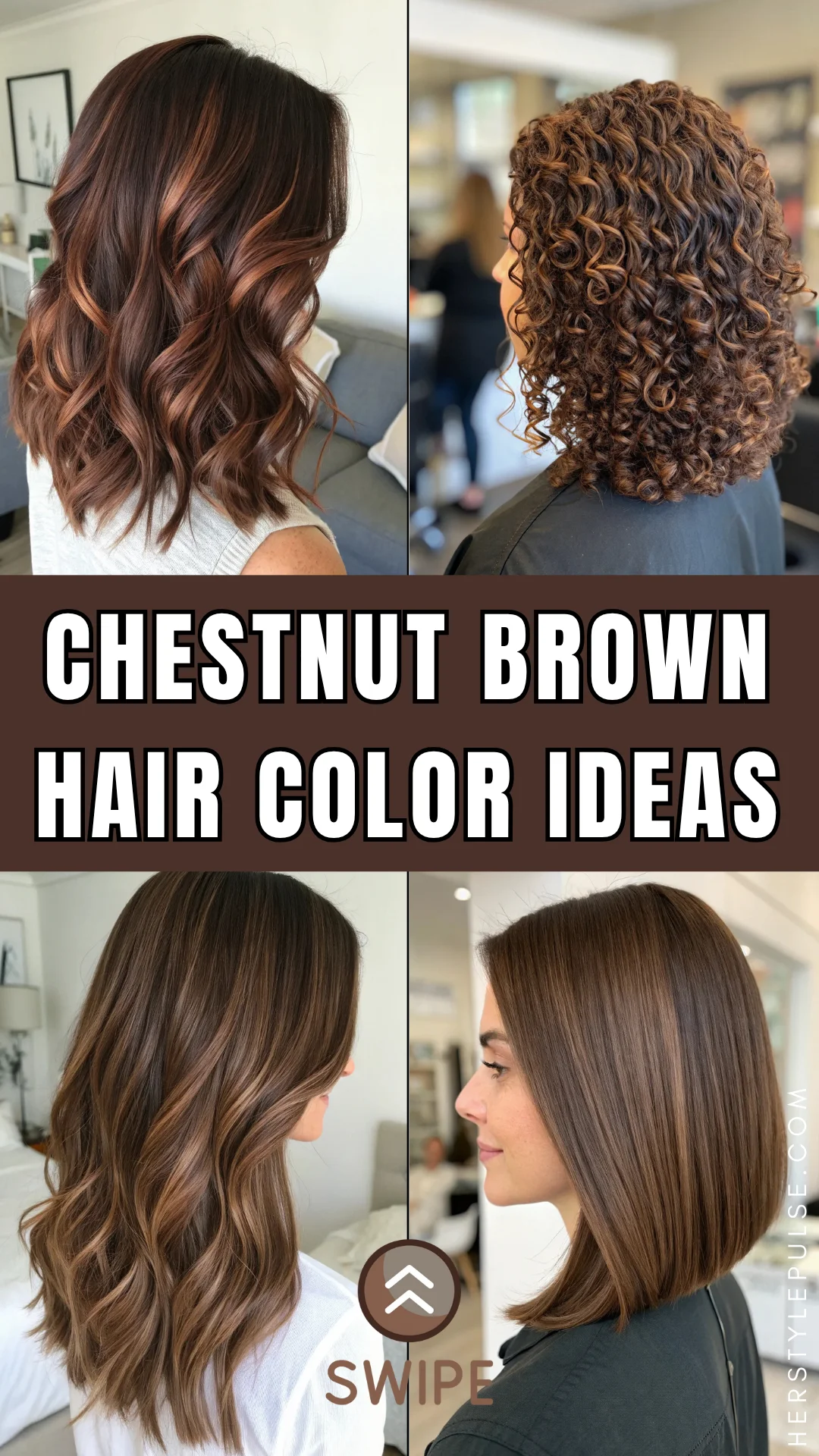 Chestnut Brown Hair Color Ideas