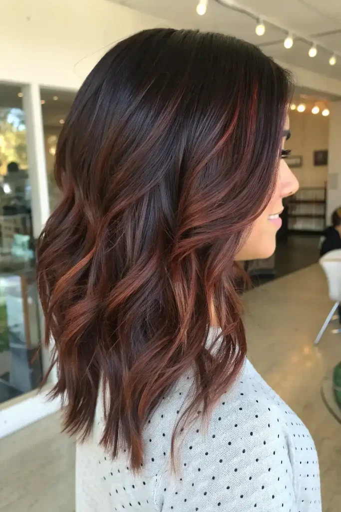 Dark Brown Balayage Hair (15)