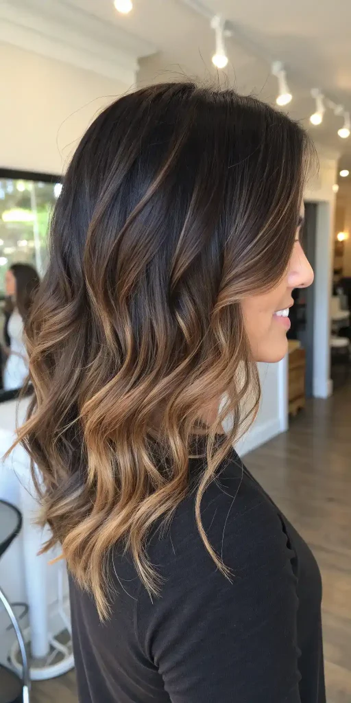 Dark Brown Balayage Hair (17)