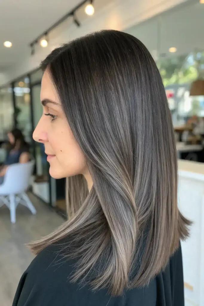Dark Brown Balayage Hair (19)
