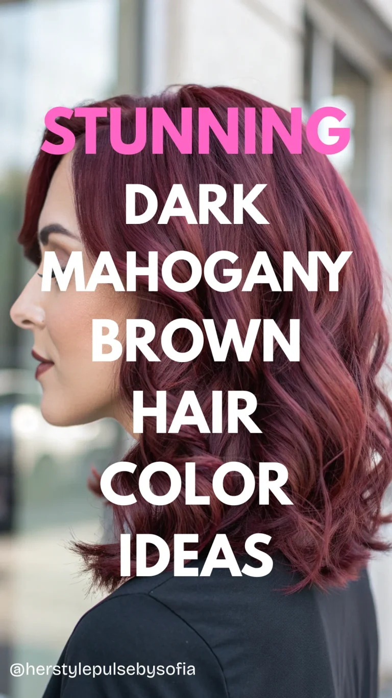 Dark Mahogany Brown Hair Color Ideas