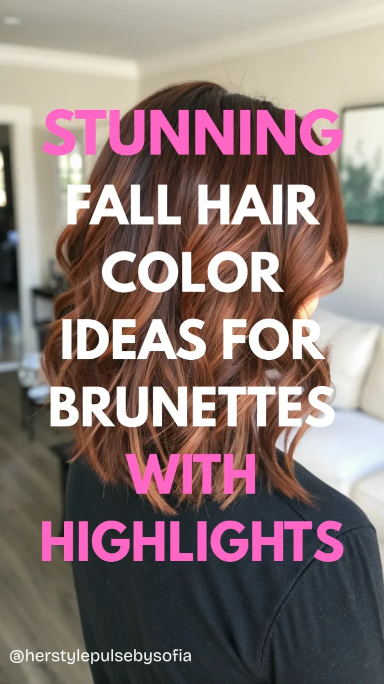 Fall Hair Color Ideas for Brunettes with Highlights