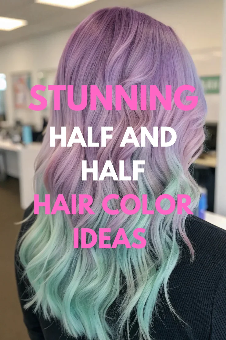 Half And Half Hair color Ideas