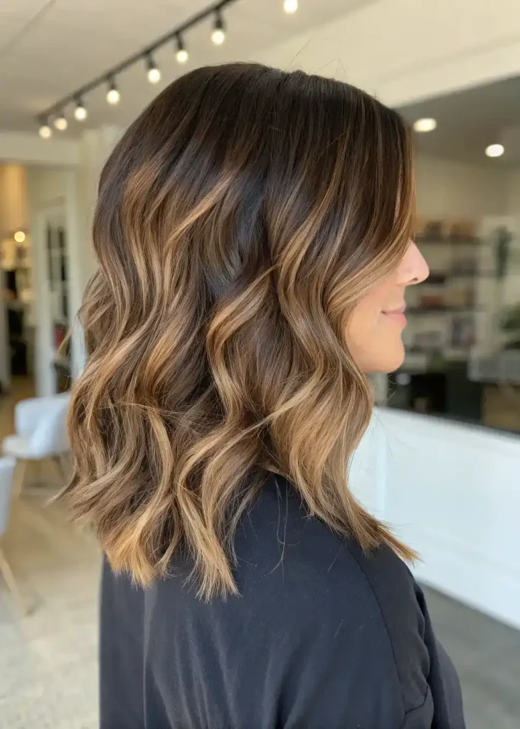 Honey Caramel Highlights on Brown Hair (16)