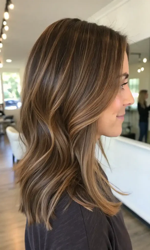 Honey Caramel Highlights on Brown Hair (17)
