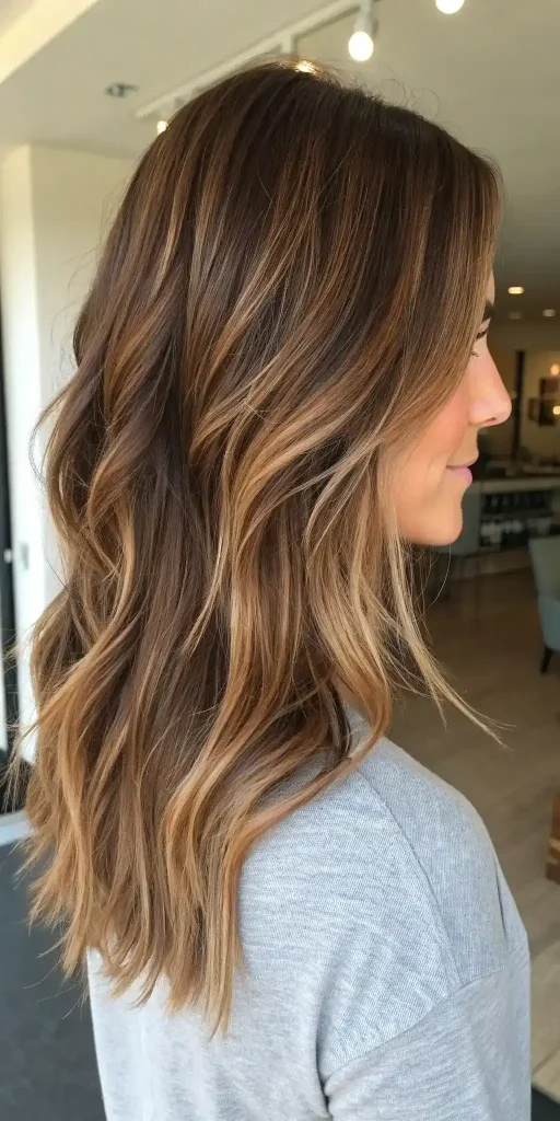 Honey Caramel Highlights on Brown Hair (18)