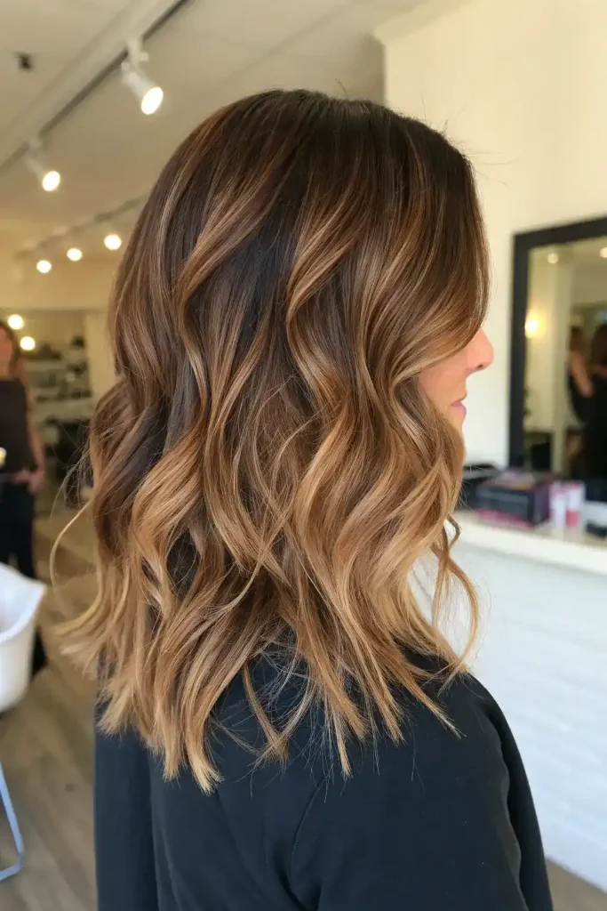 Honey Caramel Highlights on Brown Hair (19)