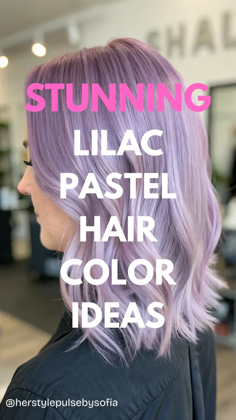 Lilac Pastel Hair Color Ideas