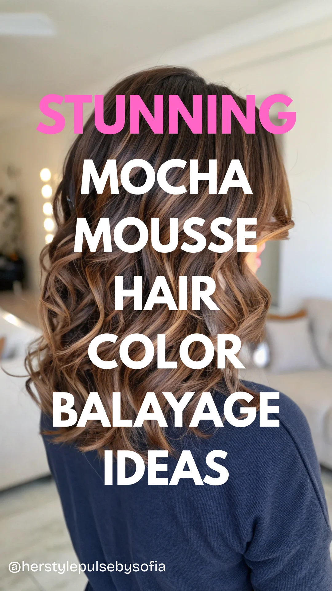 Mocha Mousse Hair Color Balayage Ideas
