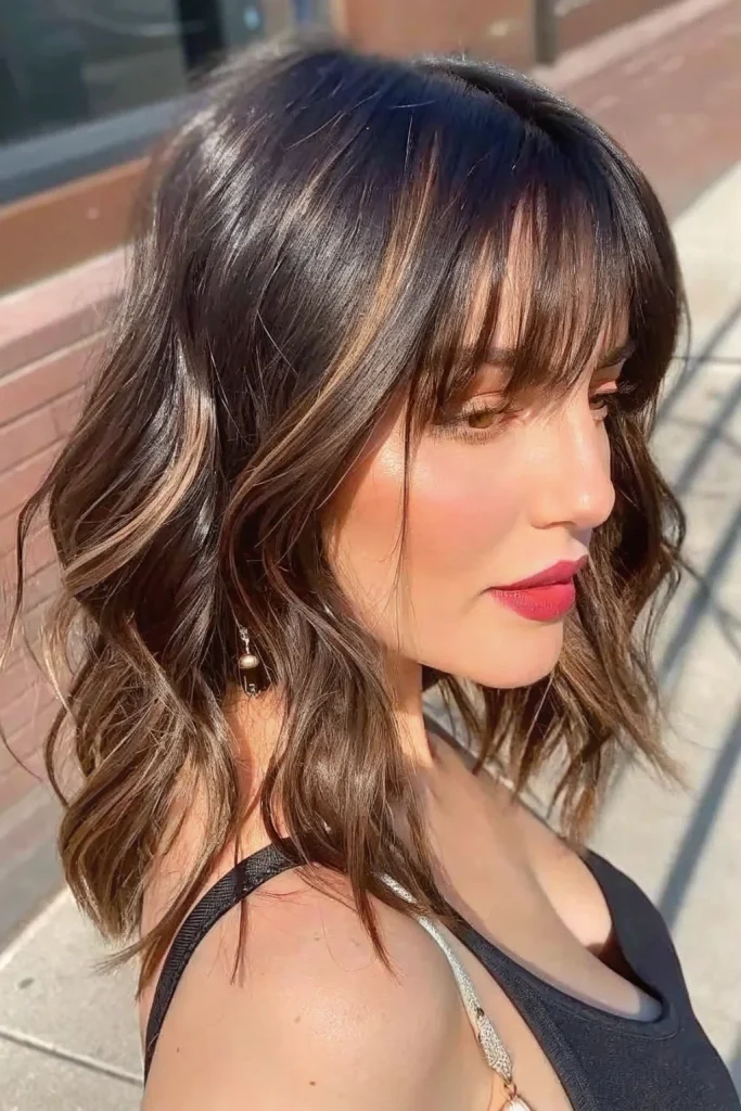 Shoulder Length Layered Choppy Haircut Idea (2)
