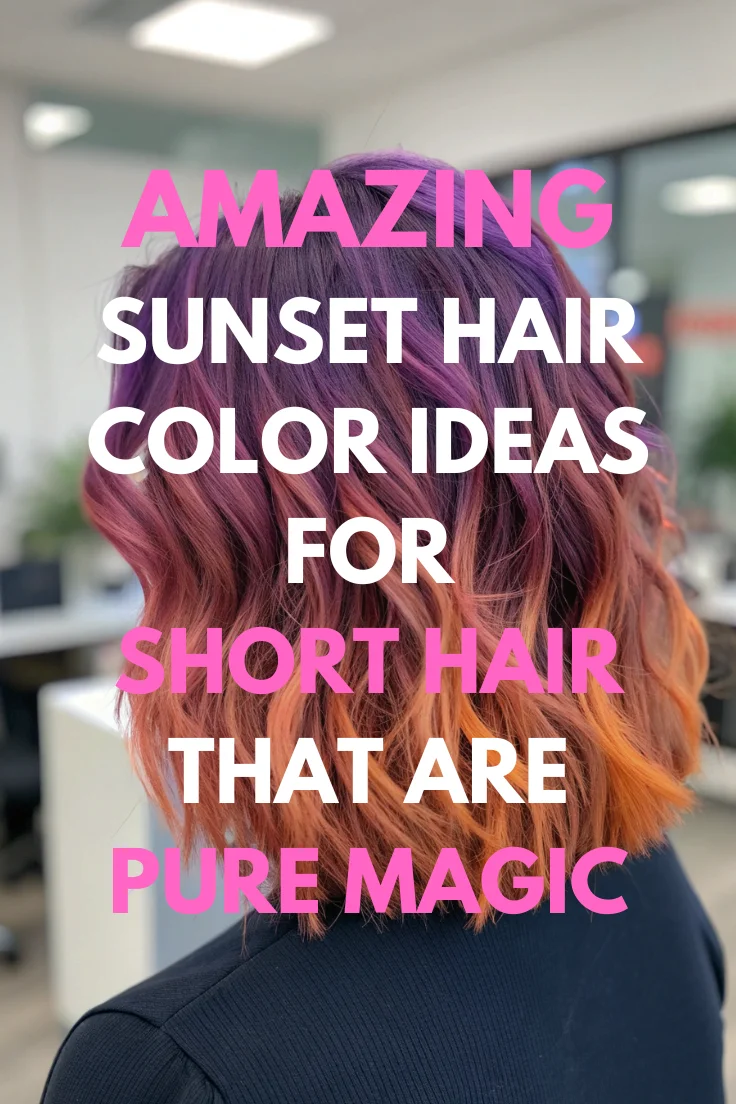 Sunset Hair Color Ideas For Short Hair