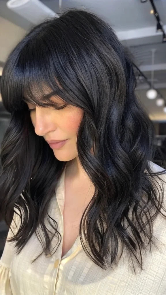 Textured Bob With Curtain Bangs (7)