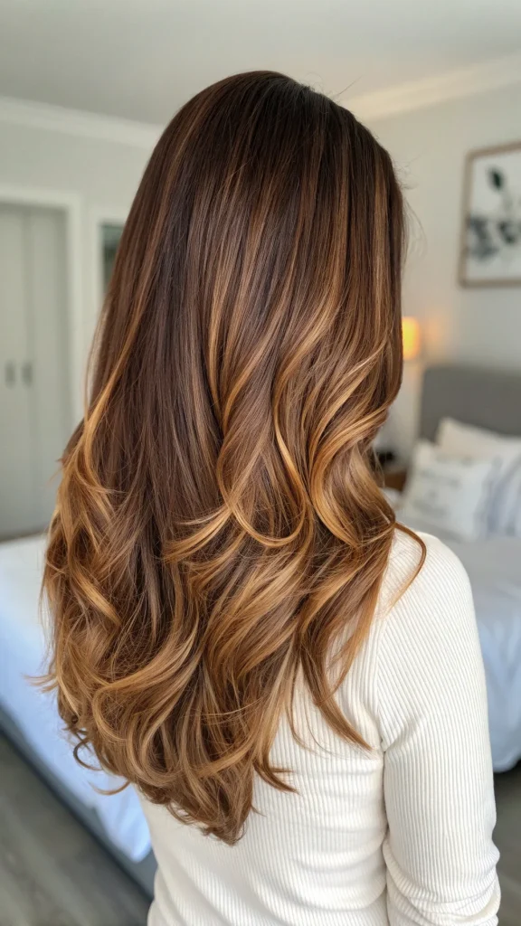 Warm Brown Hair Ideas for Pale Skin (10)