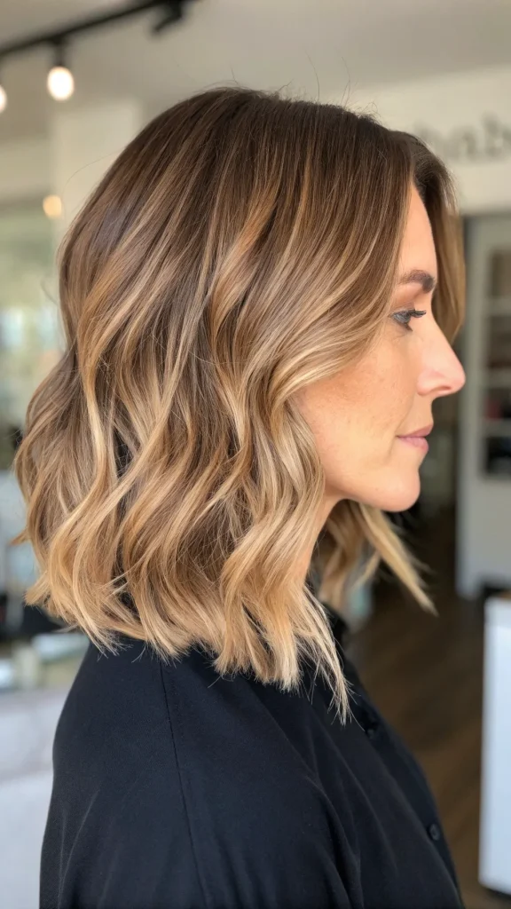 bronde bob balayage ombre hair color idea (1)
