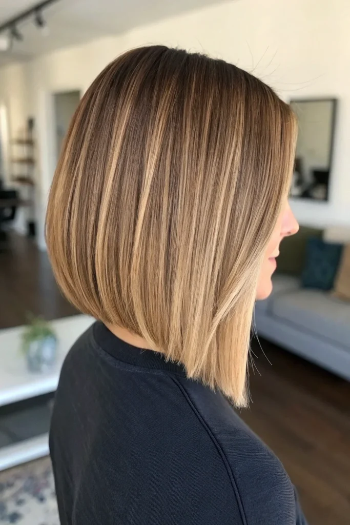 bronde bob balayage ombre hair color idea (2)